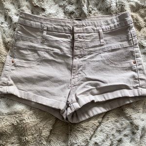 Tan High Waisted Shorts